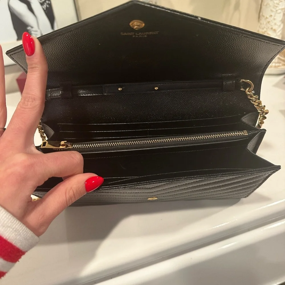 YSL monogram large wallet on chain - Picture 8 of 13